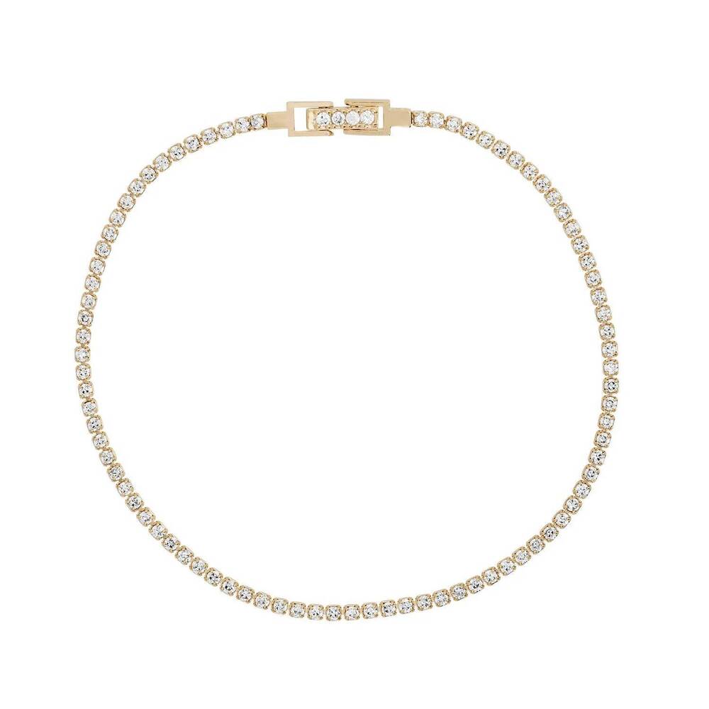 NEW GIRLS CREW women's endless tennis bracelet in gold